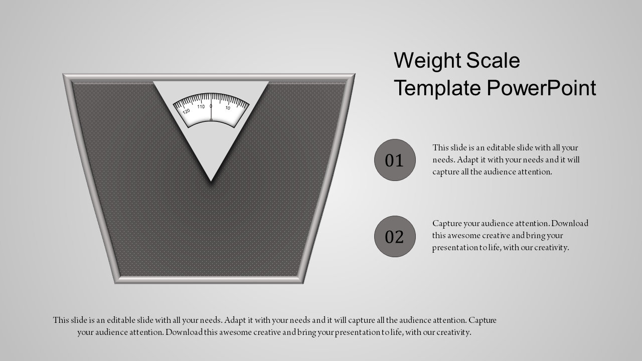 scale template powerpoint-weight scale template powerpoint-gray-style 1